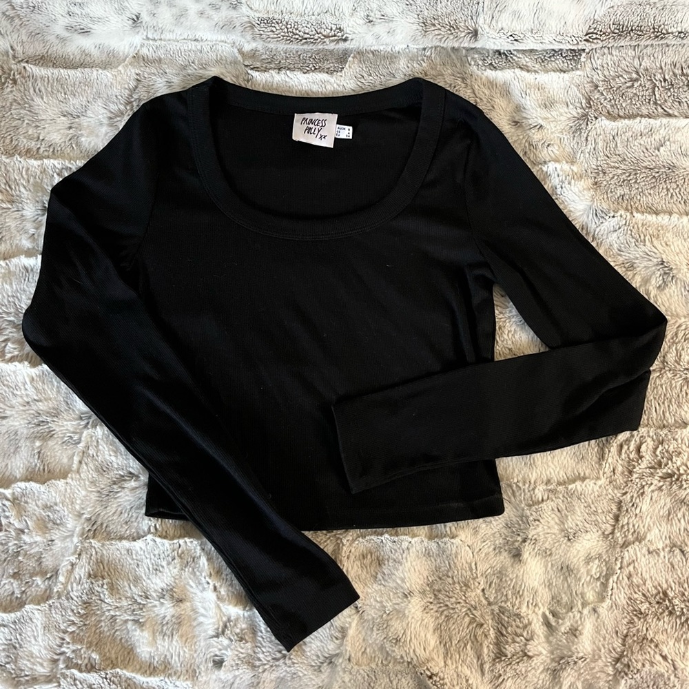 Princess Polly Basic Black Long Sleeve // US 4